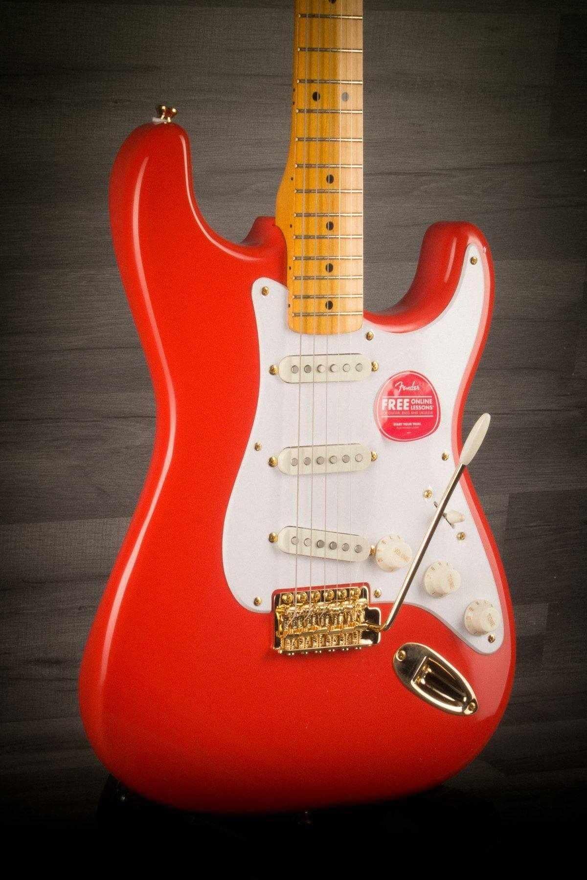 Squier FSR Classic Vibe 50s Stratocaster Fiesta Red Gold Hardware