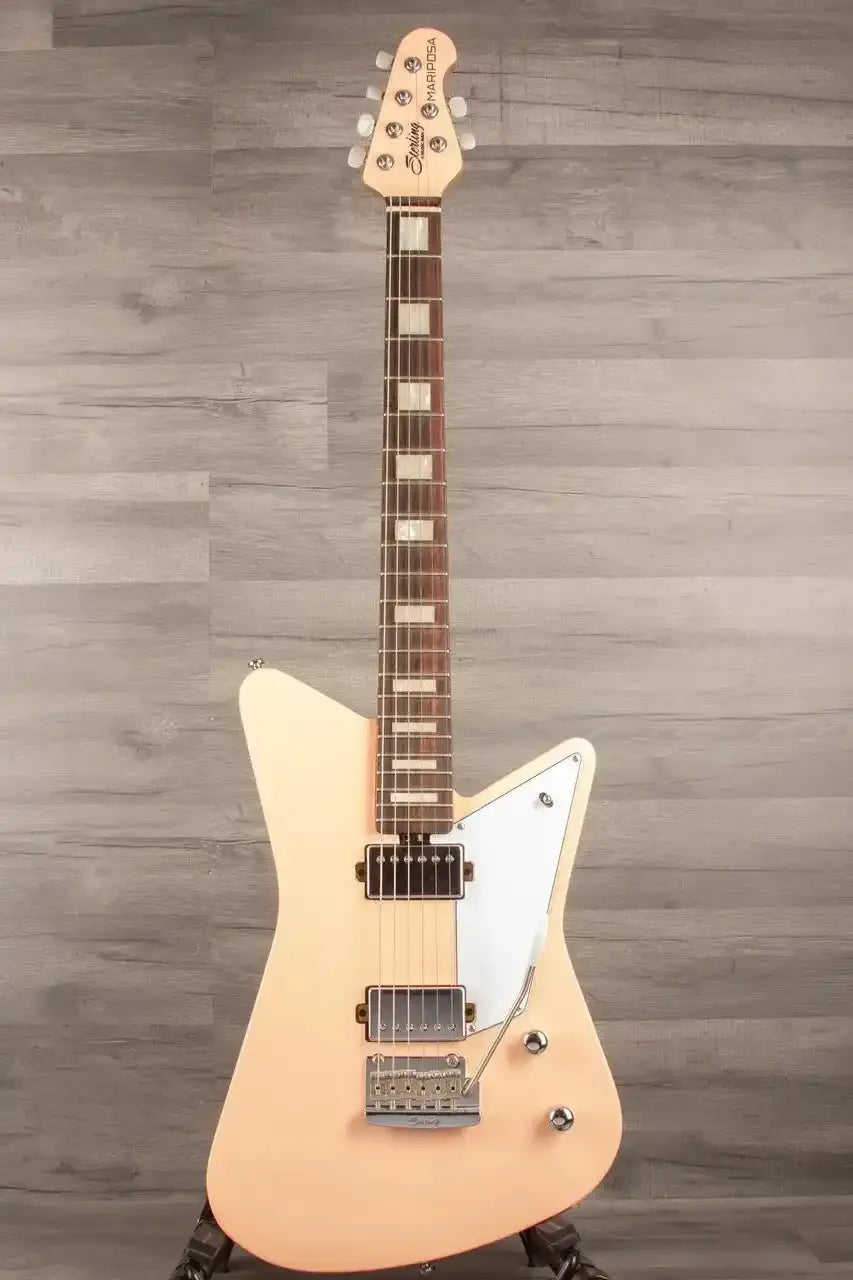 USED Sterling Mariposa Pink Guitar with Walnut Neck - Premium Quality Used Sterling Mariposa Guitar