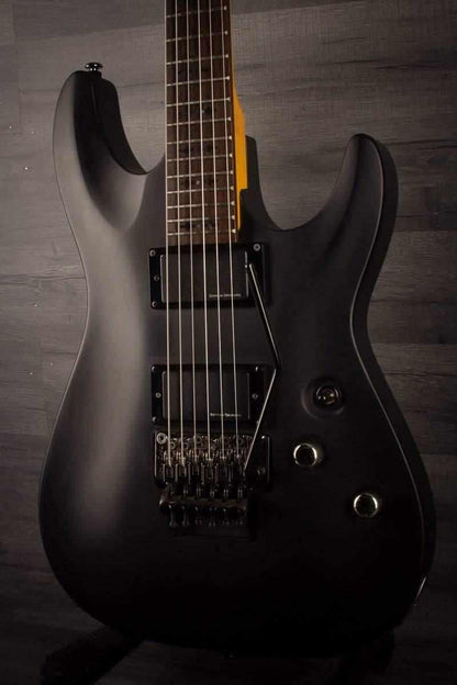 USED - Schecter Demon 6 FR - Aged Black Satin,  inc Schecter hard case