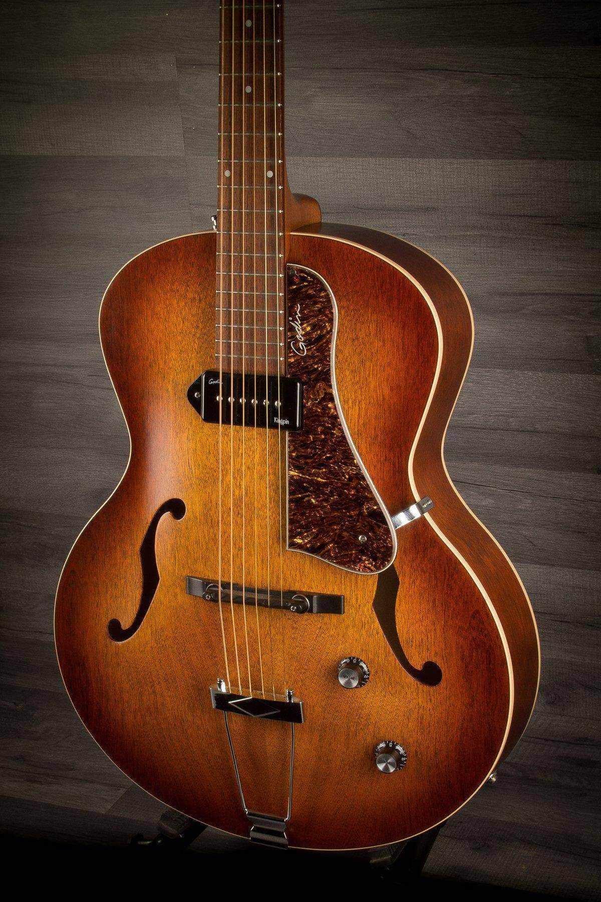 USED - Godin 5Th Avenue Kingpin P90 - Cognac Burst