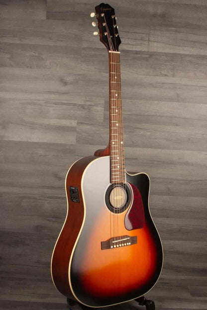Epiphone Inspired by Gibson J-45 EC in Aged Vintage Sunburst Gloss