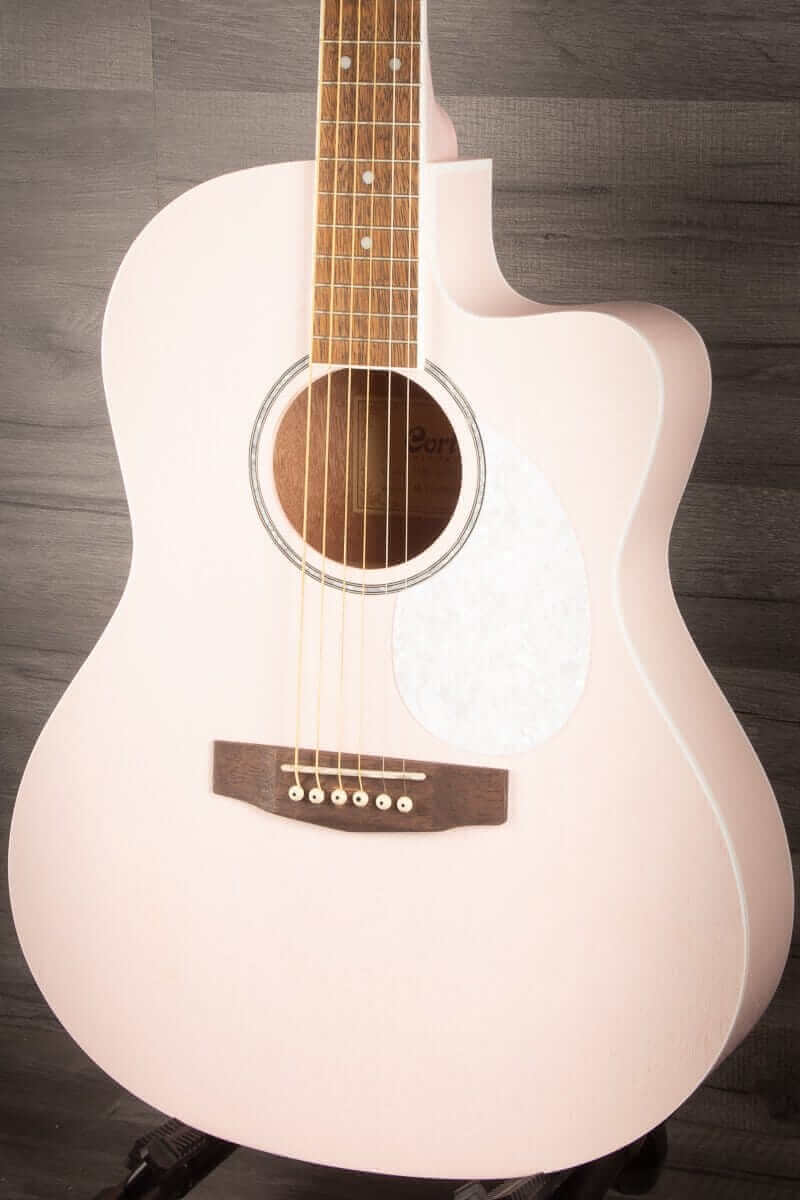 Cort Jade Classic Pastel Pink Open Pore Electro acoustic guitar