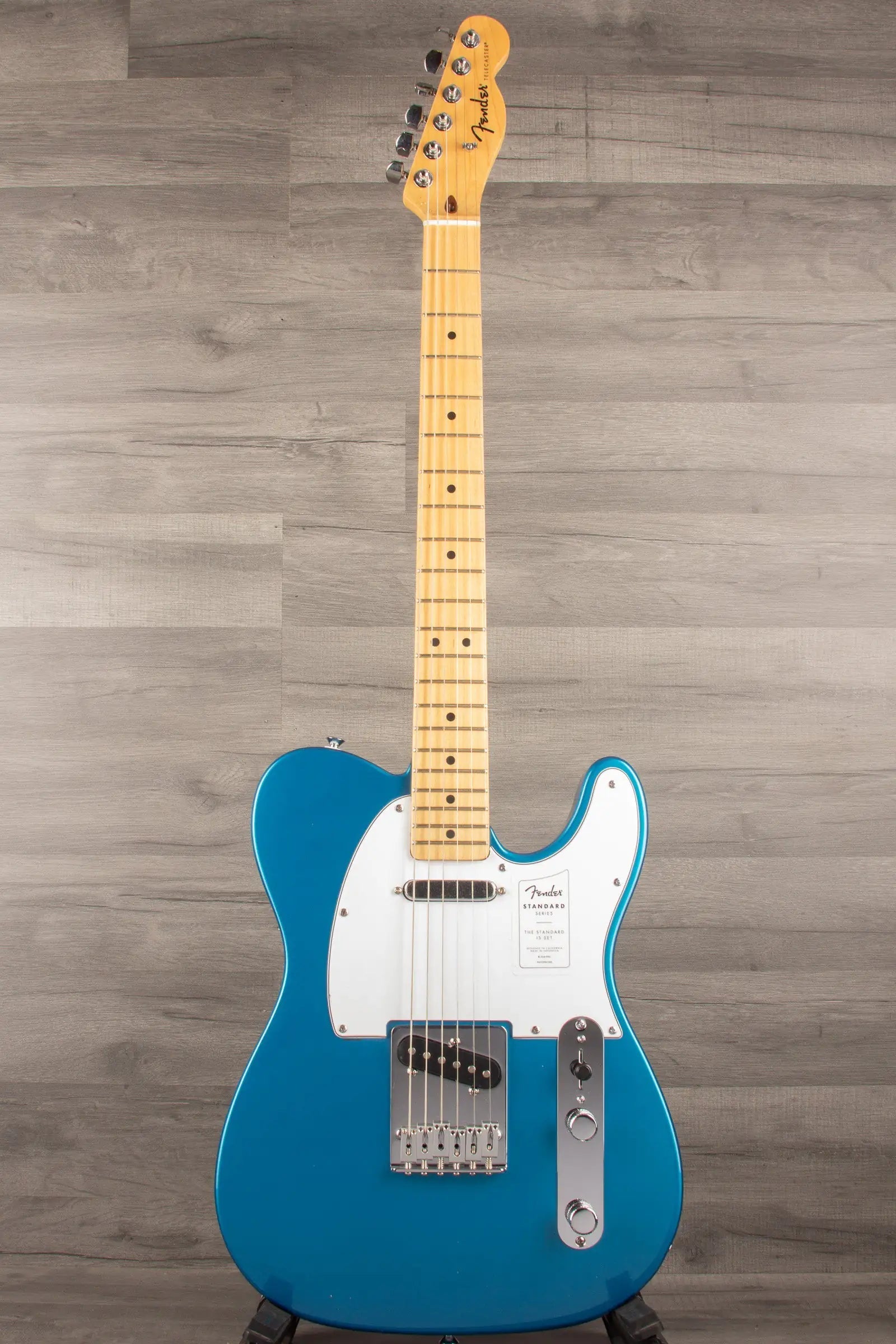 Fender Standard Telecaster Aqua Marine Metallic, Maple Fingerboard, White Pickguard
