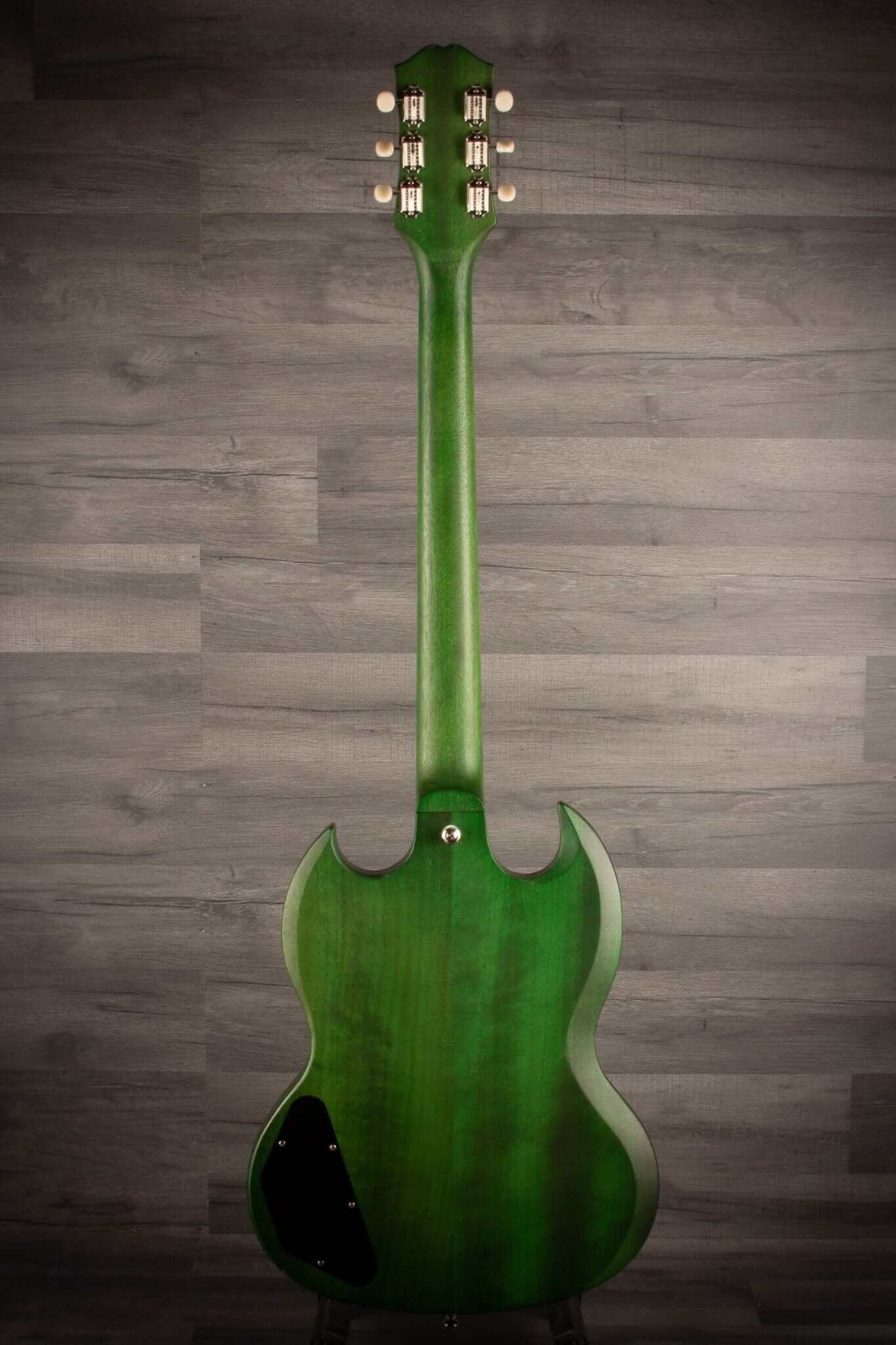USED - Epiphone SG Classic Worn P-90s - Inverness Green,  inc pod case