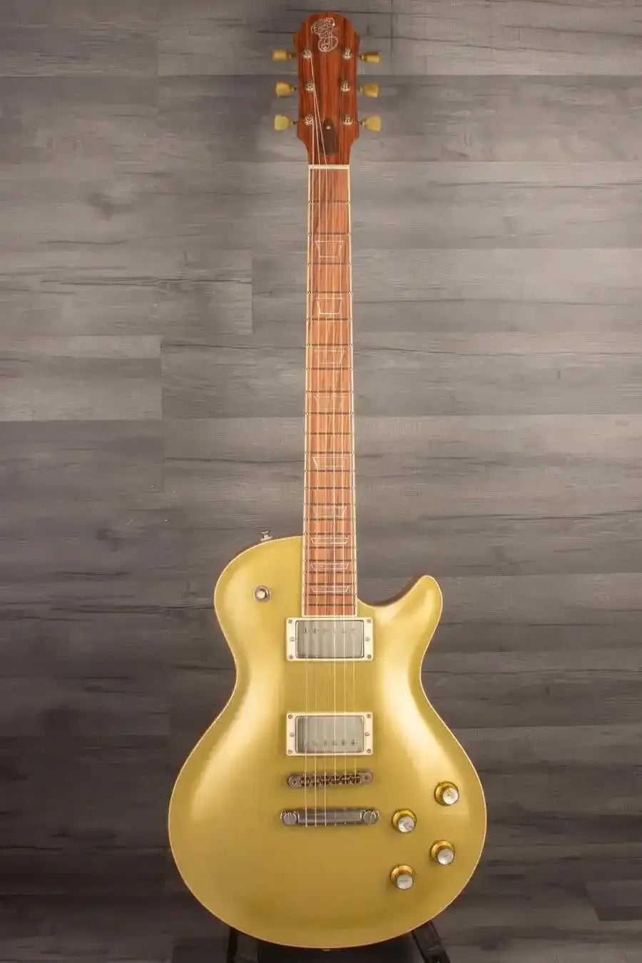 Patrick James Eggle Macon Carved Top Electric Guitar (#30913), Santos Rosewood Neck, Cream T GT57 Pickups