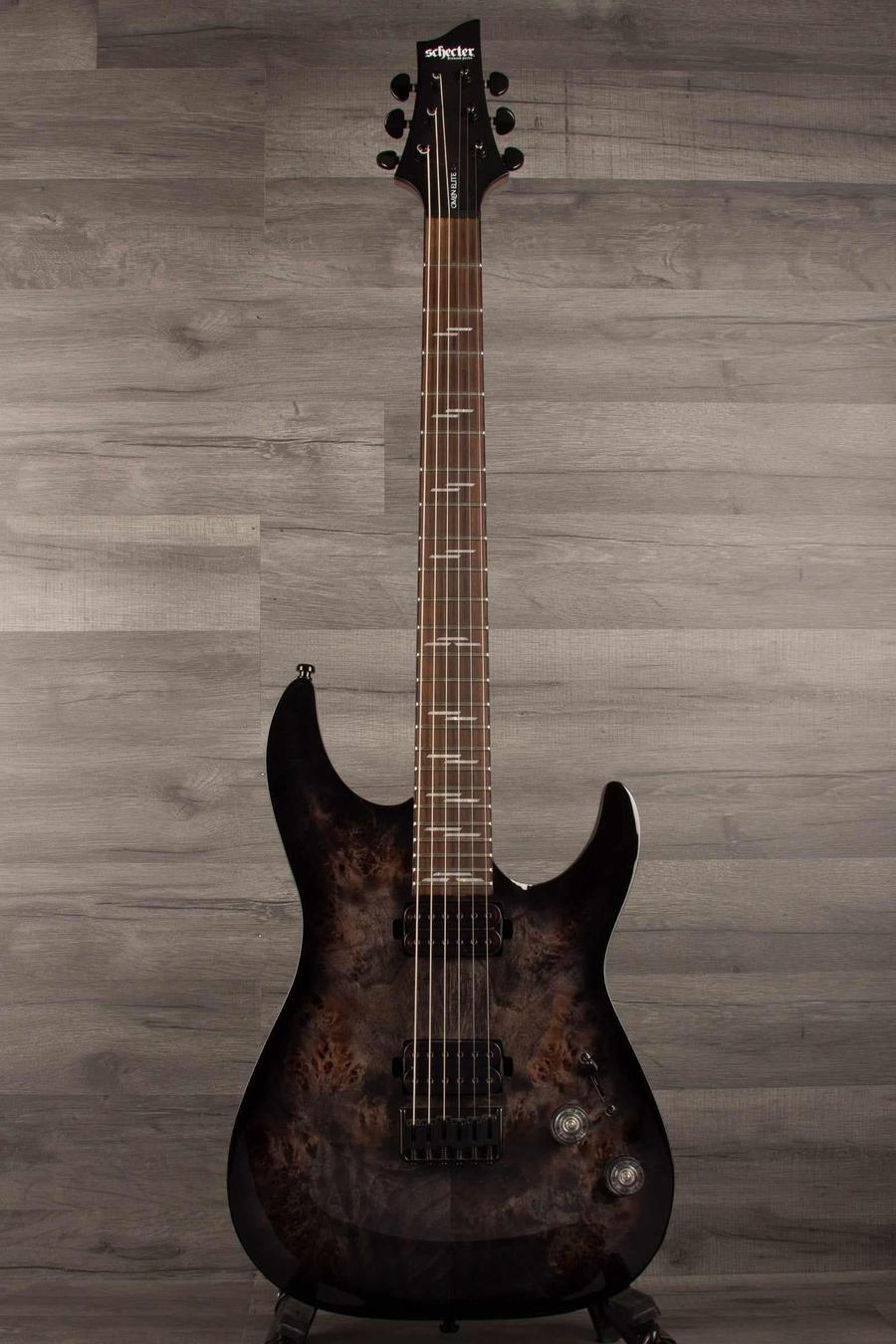 USED -  Schecter Omen Elite - See through Black