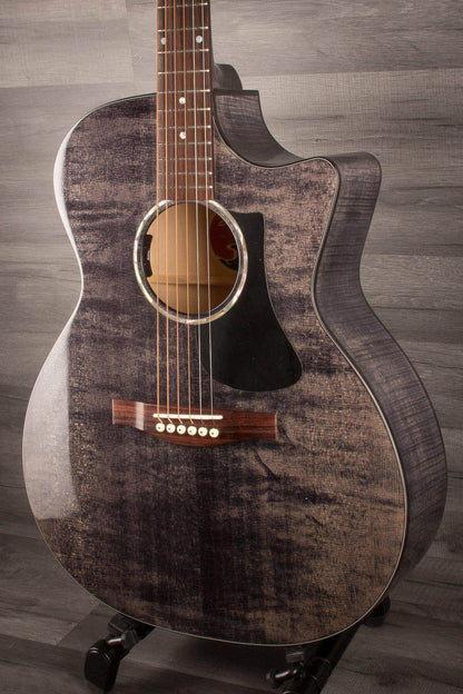 Eastman PCH3 GACE Ltd  Trans Black- Grand Auditorium Electro Acoustic Guitar WITH Gig Bag