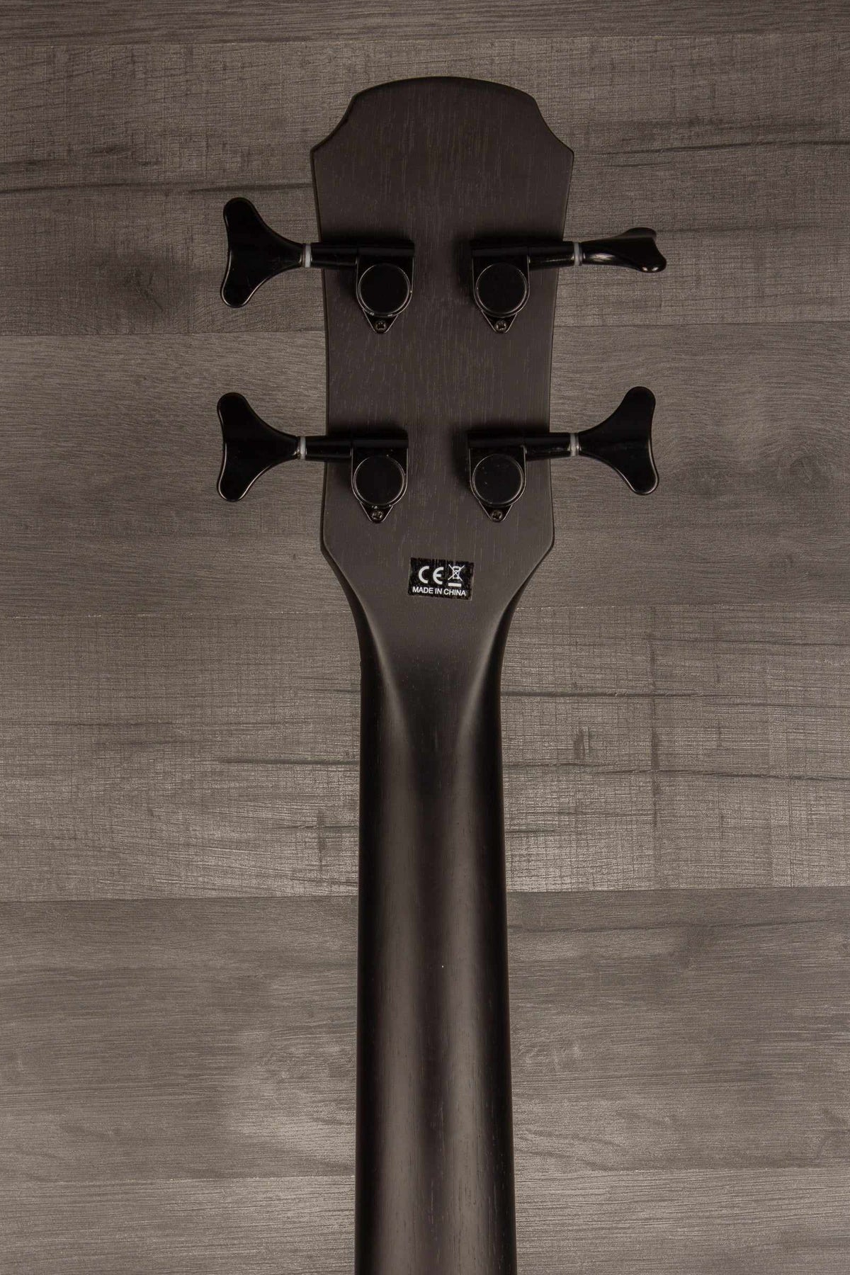 Aria FEB F2M Satin Black Medium Scale Acoustic - Bass Guitar