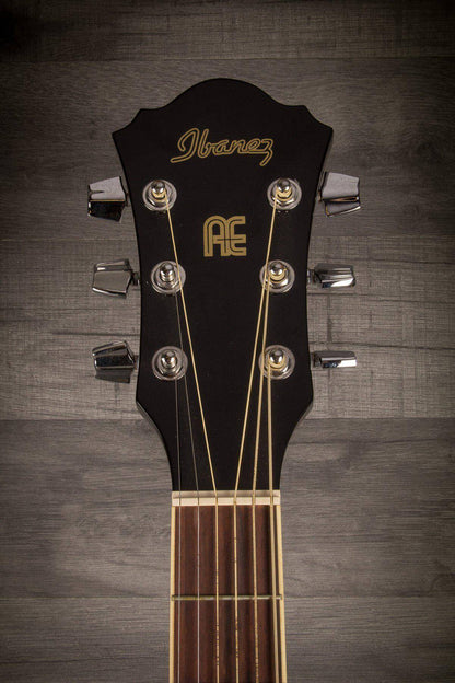 USED - Ibanez AEF18LE Left-Handed Acoustic-Electric Guitar Black